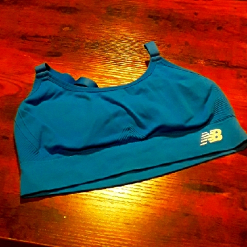 New Balance Medium Blue Padded Sports Bra